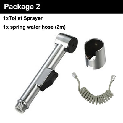 Bathroom Hygienic Shower douche Toilet Bidet Sprayer hand ass anal clean wash shower head Holder Water Hose Faucet Accessories