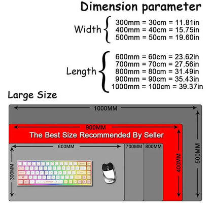 Black and White Mouse Pad Star Trek Laptop Mouse Pad Office Mouse Pad Computer Keyboard and Mouse Pad Large-Size Gaming Desk Mat