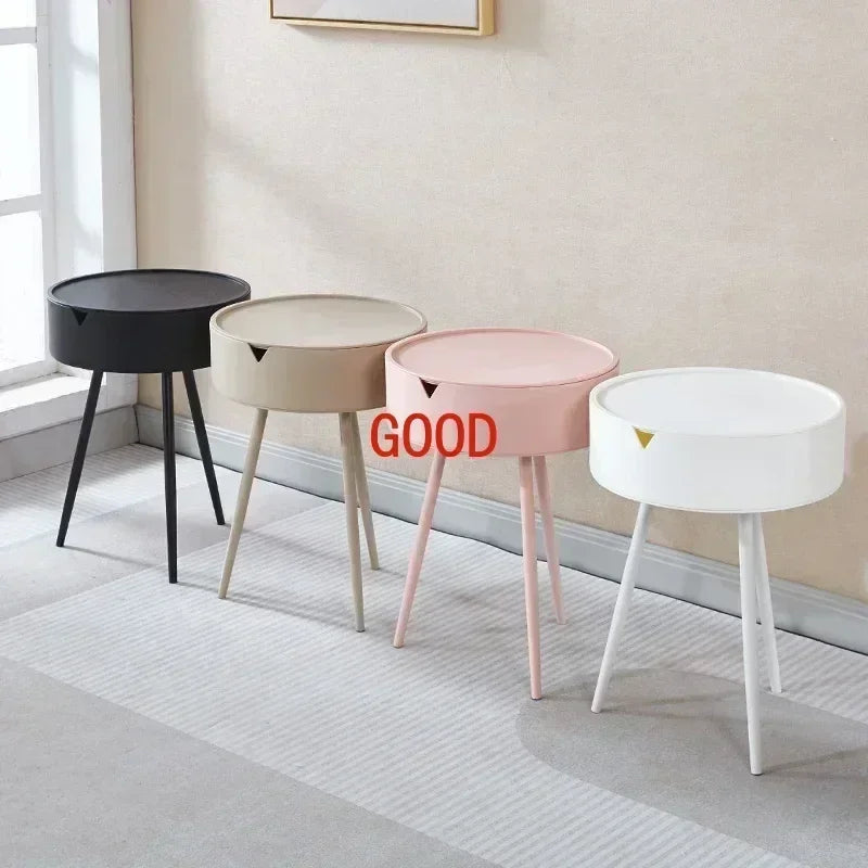 Modern Simple Bedroom Bedside Table Rental Room with Bed Side Table Storage Small Table