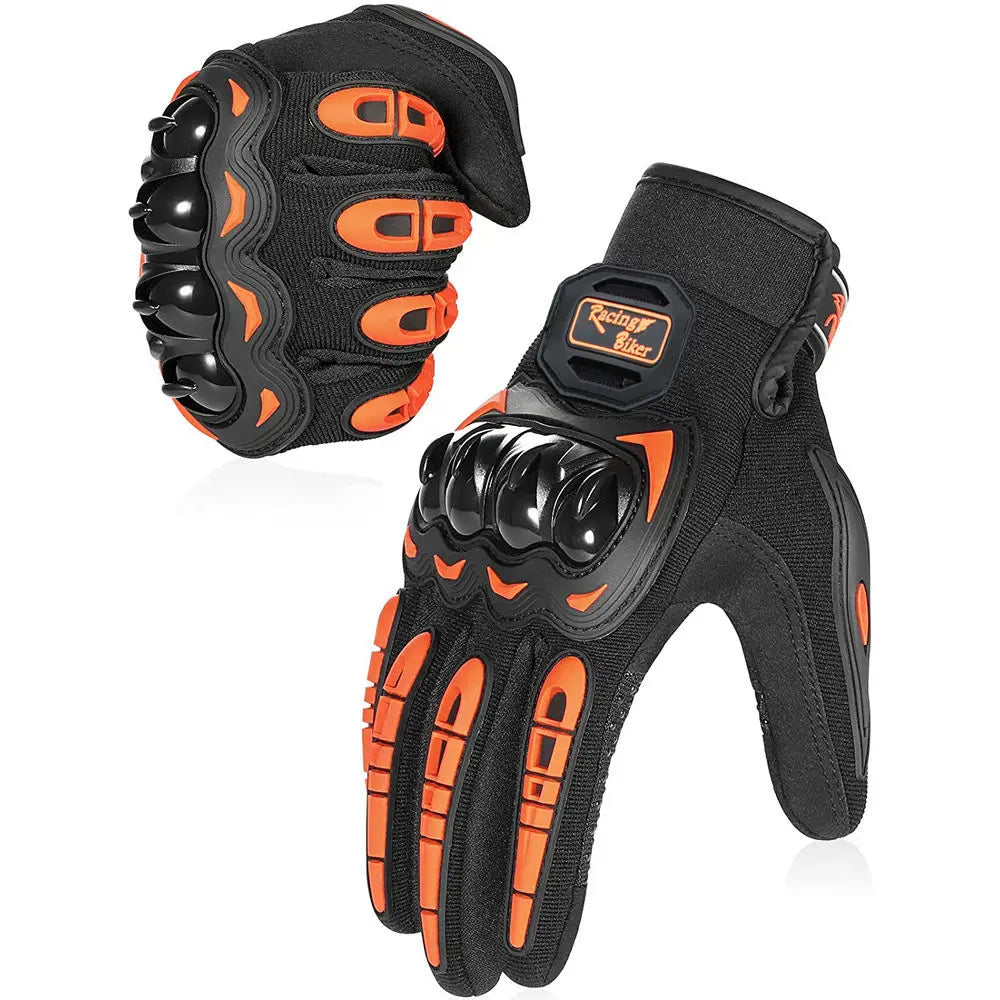 Motorcycle Racing Gloves Fall Protection Men Summer Motocross Protective Gear Breathable Blue Red Grip Palm ﻿