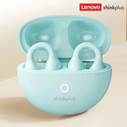 New Lenovo LP25 OWS Wireless Bluetooth 5.4 Clip Headphones Long Battery Life Gaming Headset HIFI Surround Sound Earbuds With Mic