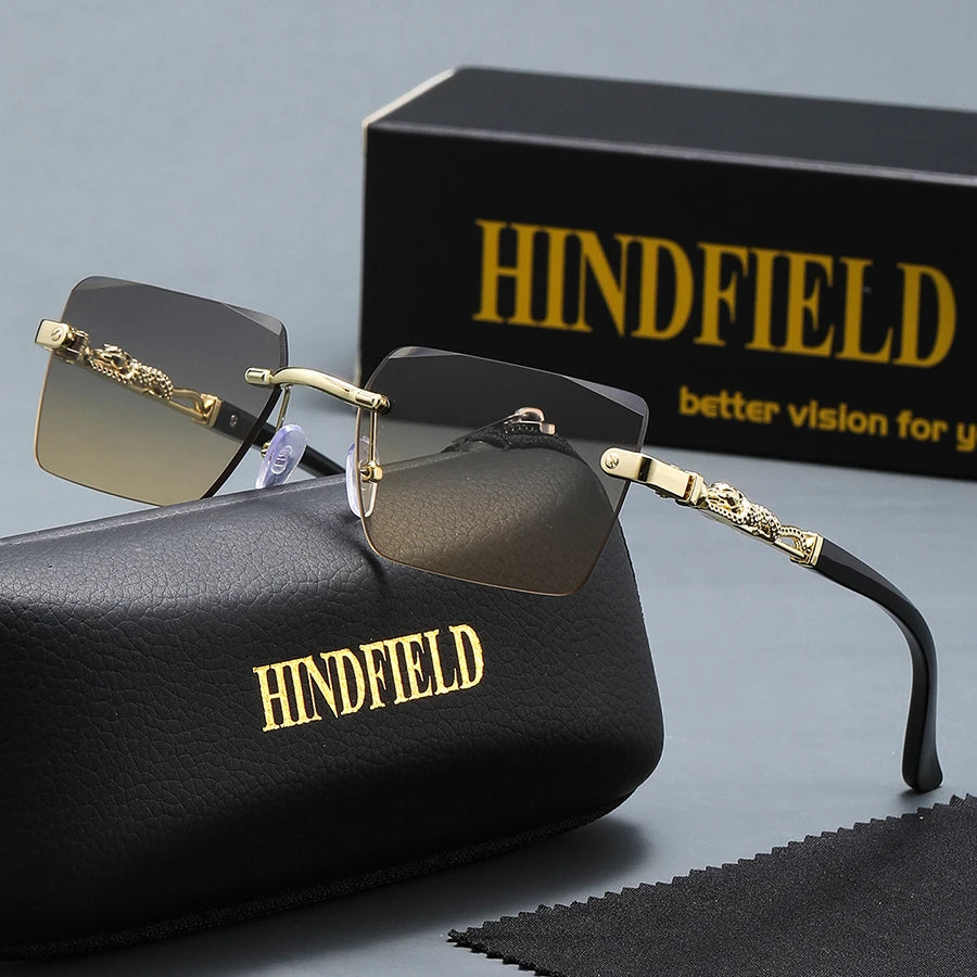 A set of frameless sunglasses, exquisite and fashionable, suitable for daily wear, travel, and boutique gifts;