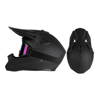 Off Road Motorcycle Helmet Rally Downhill Full Helmet Riding with Goggles Suitable for All Seasons for Men Women and Children