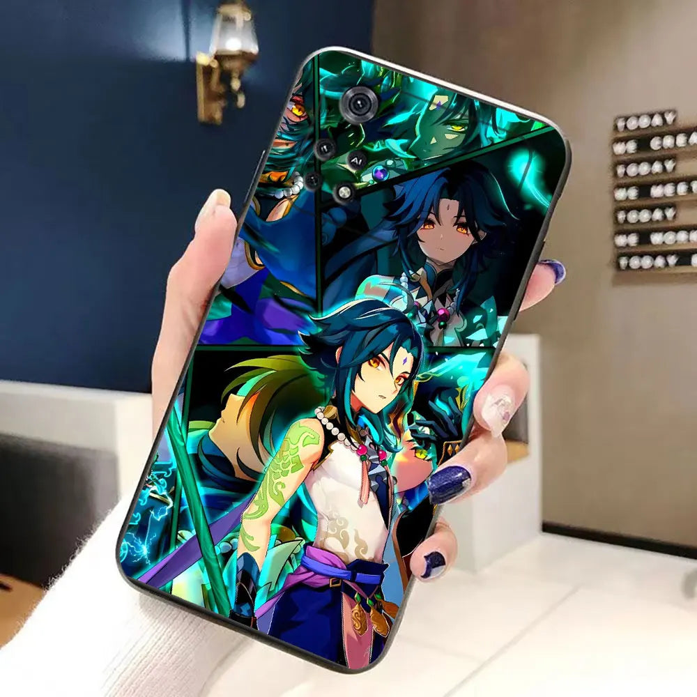 Zhongli Xiao Genshin Impact Phone Case For Xiaomi 15 15T 14T 13 12T 11 11T POCO F8 F7 F6 F5 X8 X7 X5 M6 M7 PRO Case Funda Cover