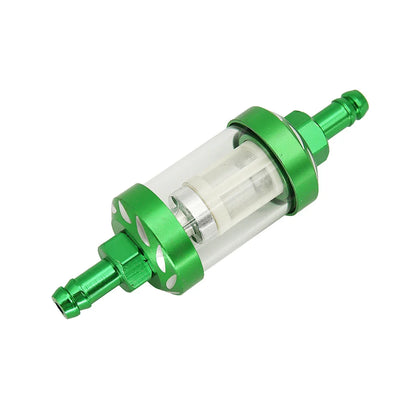 8mm CNC Aluminum Alloy Glass Gas Fuel Oil Filter Moto for Dirt Pit Bike 125/140/150/160cc CRF70 90 110 TTR100 110 KLX65