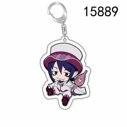 Anime Blue Exorcist -The Blue Night Saga- Okumura Rin Shiemi Moriyama Cosplay Costume Keychain Acrylic Key Chain Pendant Keyring