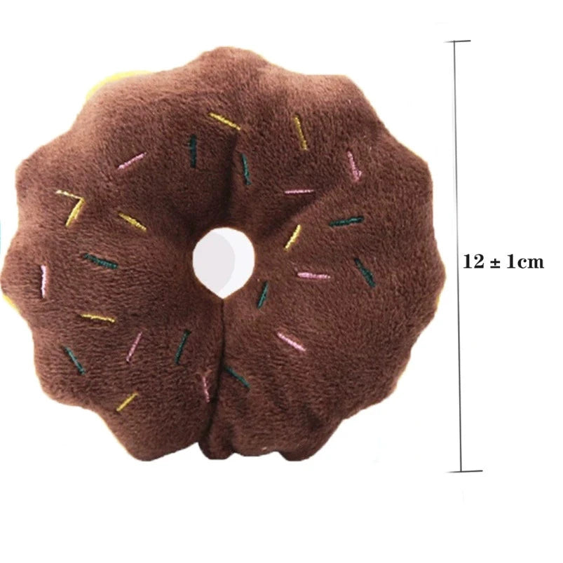Dog Squeaky Toys Plush Animal Fruit Food Toy Durable Chew Interactive Toys Small Medium Dogs Cats Puppy Pet Supplies