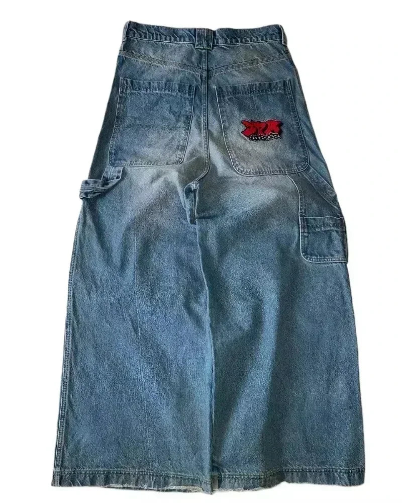 American Fashion Trend Joker Best Sell Special Spot Jeans Women Street Y2K New Punk Oversized Wide-leg Pants Unisex Casual Jeans