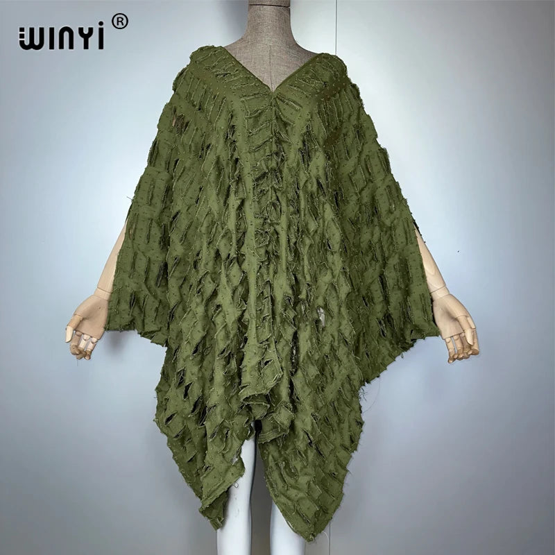 WINYI Original V neck denim sexy short dress with holes New Fashion Africa Womens party holiday Casual Maxi beach dress
