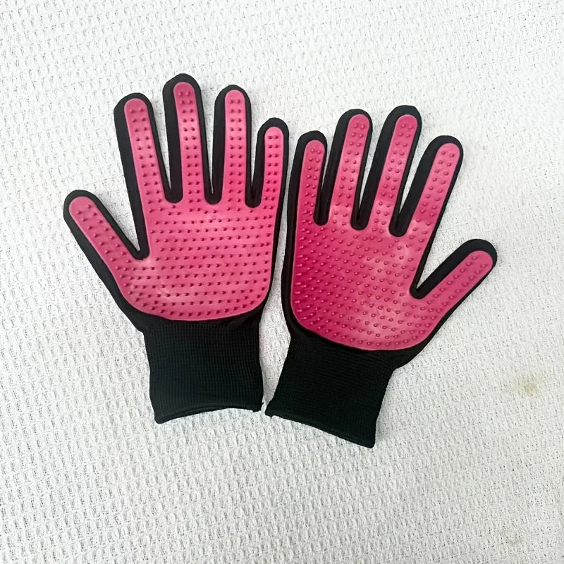 2Pcs Pet Grooming Gloves,Deshedding and Massaging Grooming Gloves,Removing Fur,Deshedding Glove Brush,Suitable for Dogs and Cats