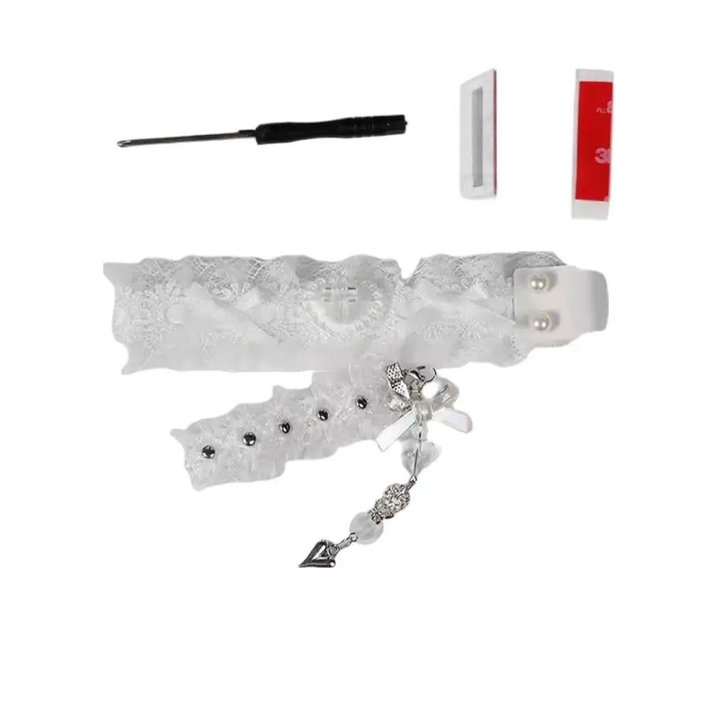 Lace Keyboard Ribbon with Snap-on Keyboard Hand-Decorated Keyboard Accessories for wootingATKDIY  Protect Keyboard Decoration