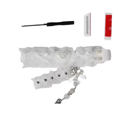 Lace Keyboard Ribbon with Snap-on Keyboard Hand-Decorated Keyboard Accessories for wootingATKDIY  Protect Keyboard Decoration