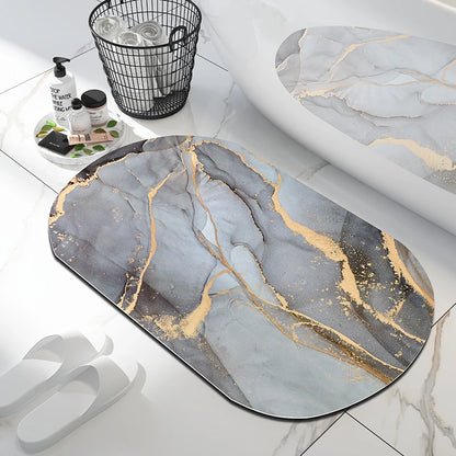 Soft Bathroom Mat Diatomaceous Earth Floor Mats Bathroom Rugs Super Absorbent Toilet Carpet Door Bath Foot Mats Non-slip Shower