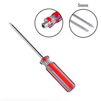 1PC 5mm Screwdriver 2 Sides Double Head Slotted Cross Screwdrivers Magnetic Tip Screw Driver Remover Repair Hand Tools