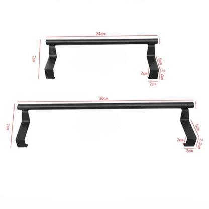 Towel Rod Over Cabinet Towel Rack Storage Organizer Bathroom Door Hanging Towel Rack Kitchen Cabinet Punch-free Rag Hanger
