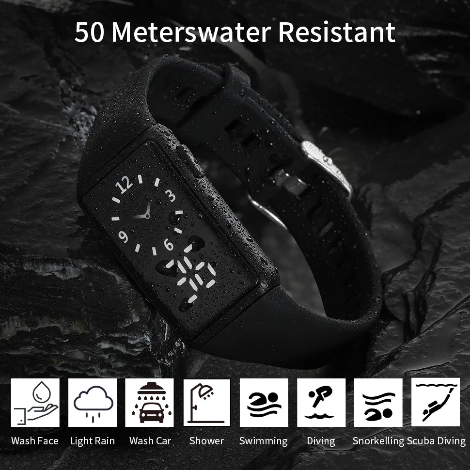 Electronic Sport Watch Multifunctional Easy Read Lightweight Mini Electronic Display Digital Watch for Women's Sports Wristwatch
