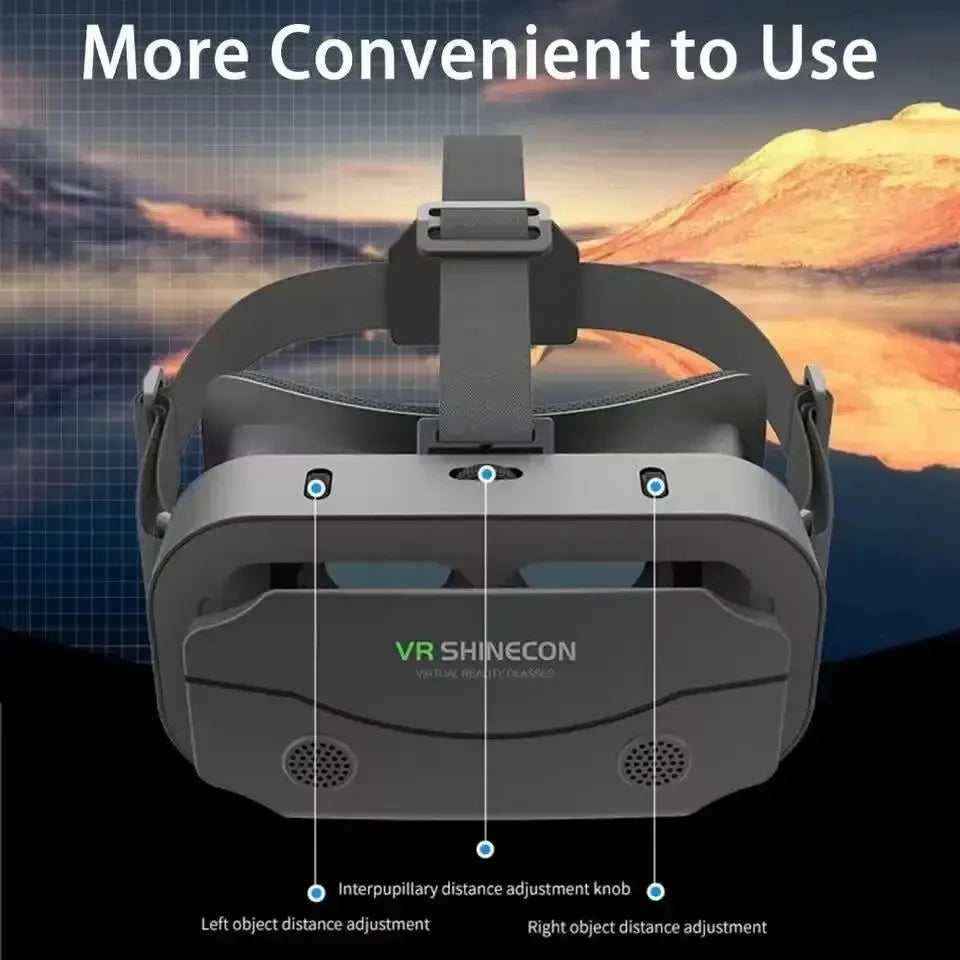 3D Virtual Reality VR Glasses Headset Devices Helmet Lenses Goggles Smart For Smartphones Phone Cell Mobile Game Viar Viewer Set