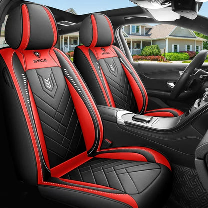 New Upgraded Car Seat Cushion, New Fully Enclosed Car Seat Cover, All Season Universal Small Car Seat Cover, Leather Seat Cover