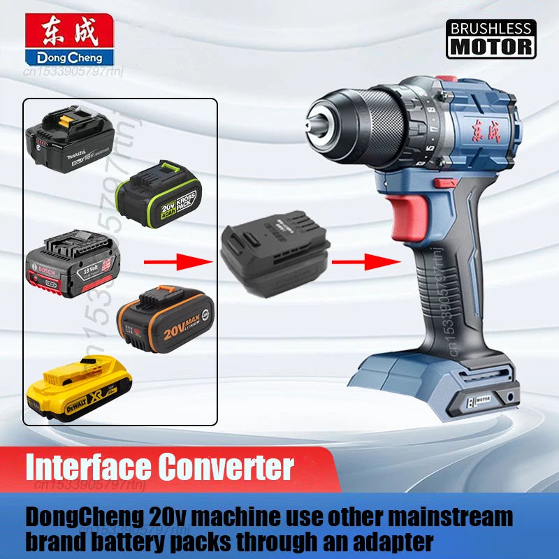 Dongcheng 20v Power Tools Use Battery Packs From Other Mainstream Brands Throuh An Dapater Reliable and Durable