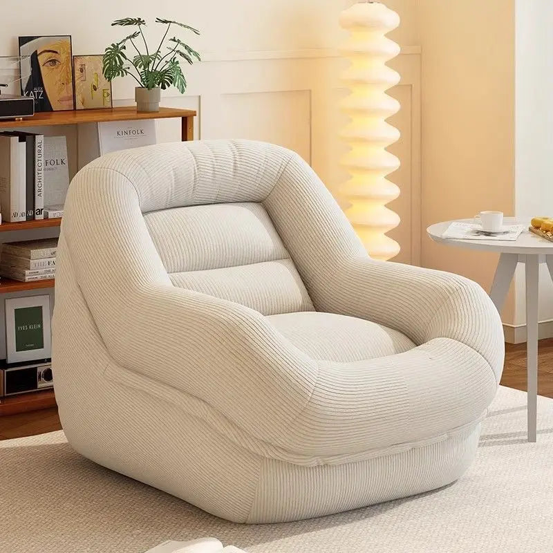 Lazy sofa reclining and sleeping nest small sofa tatami balcony bedroom living room single French retro retro recliner