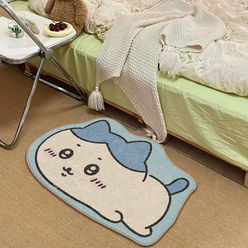 Cute Floor Mat Anti-slip Soft Rug For Bedroom Living Room Bedside Decorative Carpet Ideal For Rental House Cozy