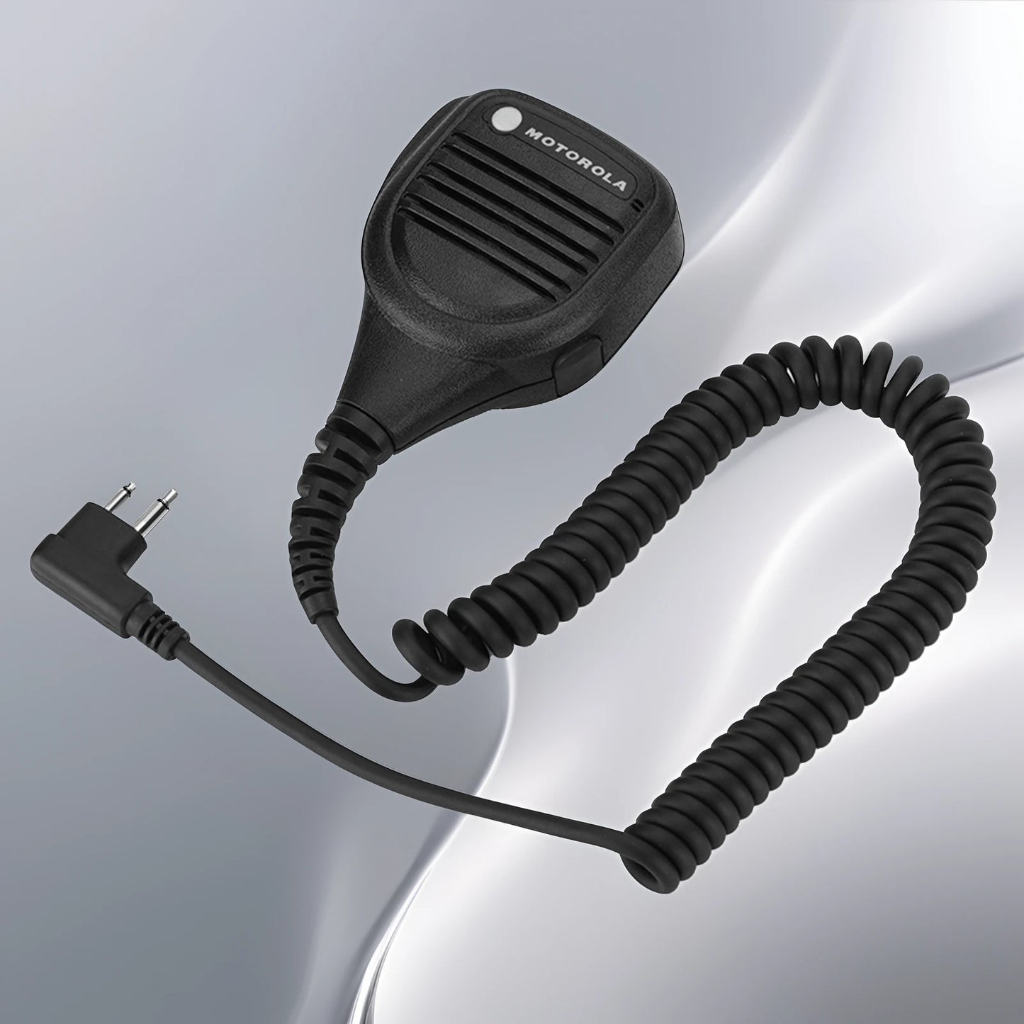 3.5mm Headphone Jack Speaker mic Walkie talkie Radio Hand Microphone with Steel Belt Clip For