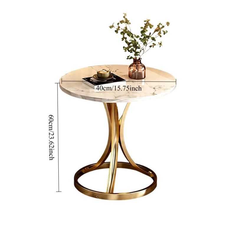 Creative living room side table, coffee table, small round coffee table, modern decorative bedside table, bedroom coffee