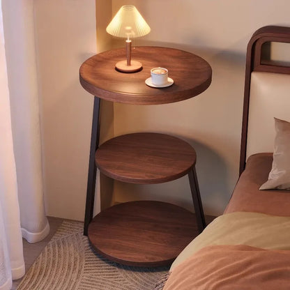 Modern Wooden Nightstand Bedside Table Cabinet Bedroom Furniture 2 Drawers Storage USB Charging Space Saving Furniture Bedroom