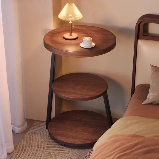 Modern Wooden Nightstand Bedside Table Cabinet Bedroom Furniture 2 Drawers Storage USB Charging Space Saving Furniture Bedroom