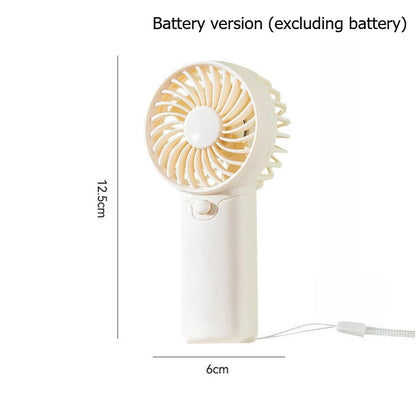 Portable Fan Compact Handheld Fan - Portable Battery-Powered Personal Cooling Device for Travel & Outdoor Use Desktop Gifts