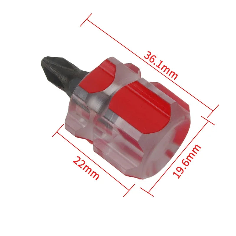 Screwdriver Kit Set Mini Small Portable Radish Head Screw Driver Transparent Han Hand Tools Precision Car Repair