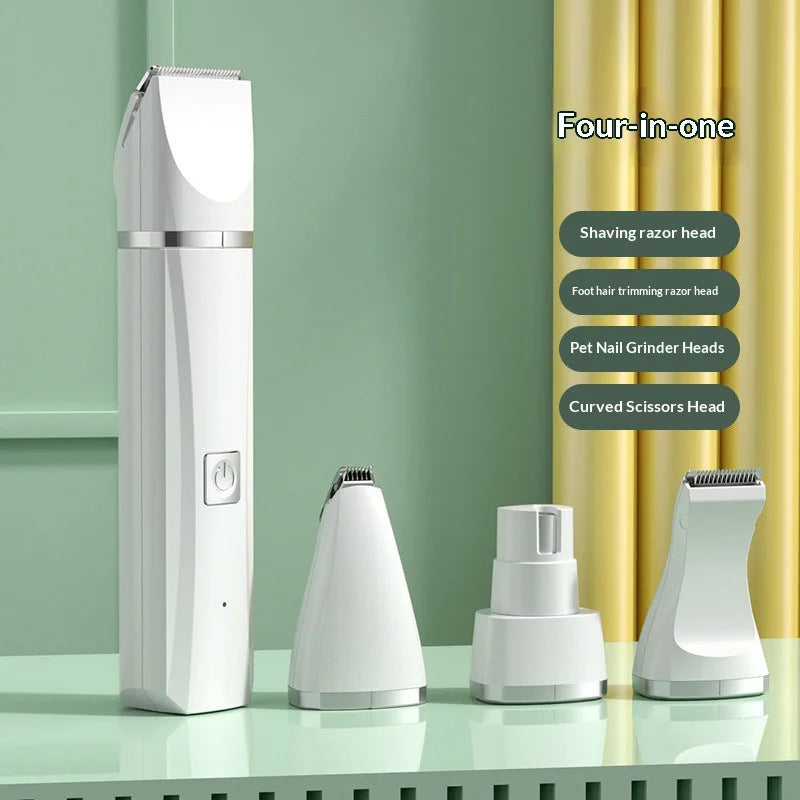 Pet Grooming Clippers for Dogs Cats Quiet Electric Trimmer Rechargeable Battery Safe Stainless Steel Blade Home Pet Hair Shaver