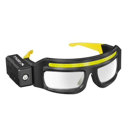 Headlamp With 2 Lens,Rechargeable LED Safety Glasses Headlights ,Detachable Sunglasses,Headlamp For Working,Riding,Night Fishing