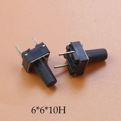 10/20/50PCS  Tactile Push Button Switch 2 pins 6*6*5 mm Key Switches 6x6x4.3/5/6/7/8/9/10/12H Micro Switch Pin