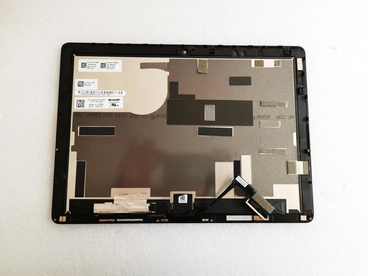 12.3" 1920X1280 Version for Dell Latitude 5285 5290 LCD Display Panel Touch Screen Digitizer Assembly Frame Replacement Parts