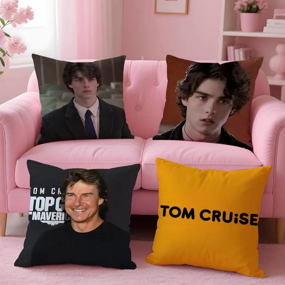 movie - Tom Cruise Cushion Cover Cushion Cover Set 4Pcs 50x50 45x45 40x40 Pillowcase Decorative Sofa Home Decor