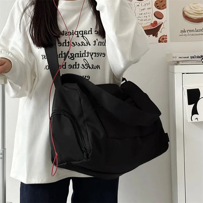 Large Crossbody Travel Tote Bags for Women 2024 Canvas Shoulder Messenger Bag Sports Yoga Satchels Fashion Woman Handbag
