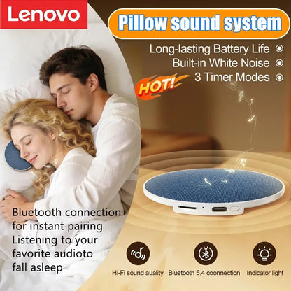 Lenovo Pillow Side Sleep Aid Speaker Ultrasonic Sleep Aid Speaker High Dynamic Sound Quality Butterfly Bluetooth Speaker