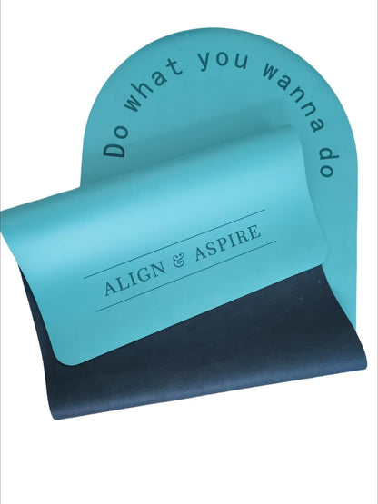 Anti Slip Custom Yoga Mats Eco Friendly Natural Rubber Oval Curve Pu Yoga Mat Arch Pill Shape Arched  Yoga Mat Thick 5mm
