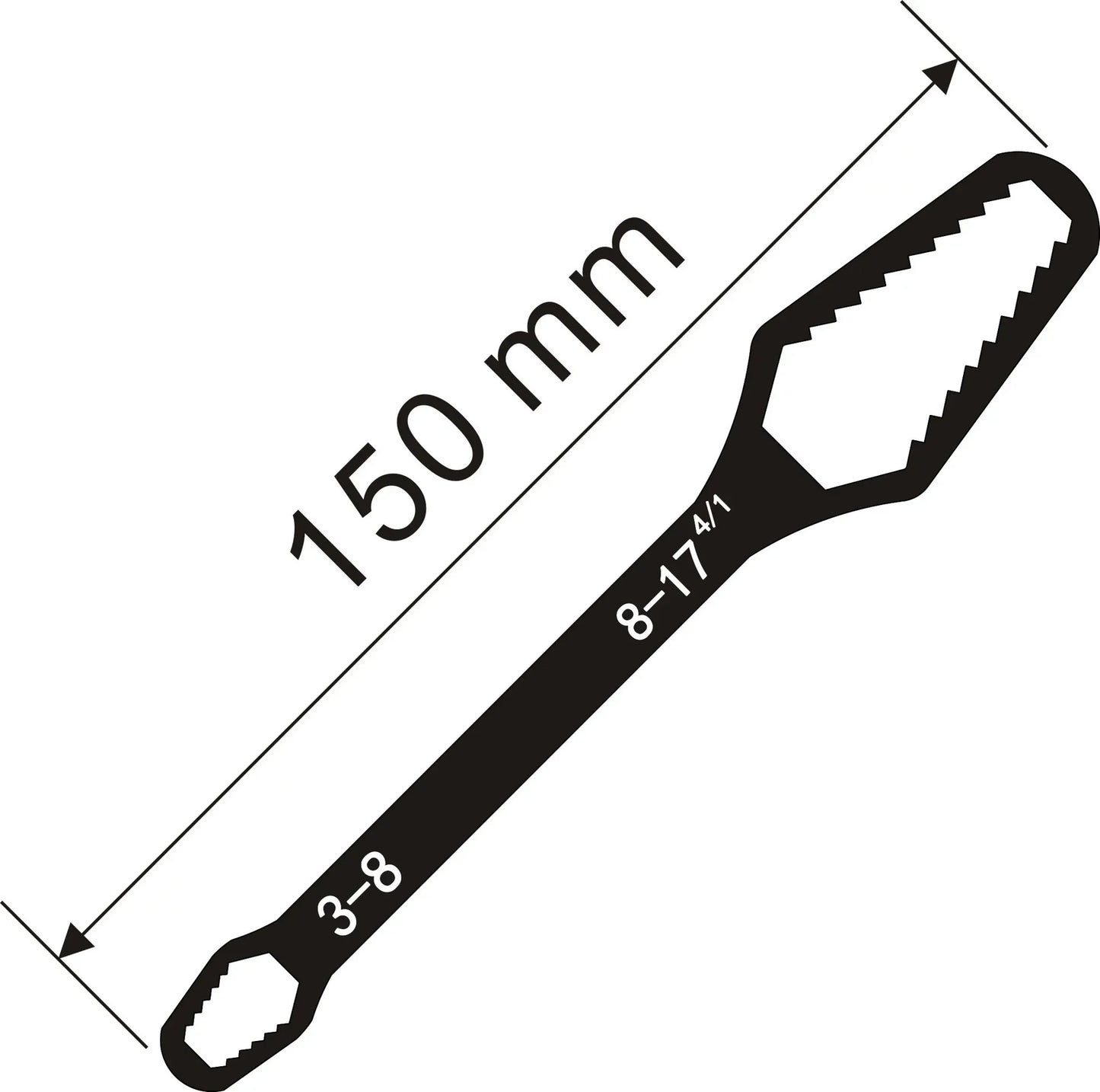 Universal Torque Wrench, Self-Locking Adjustable Eyeglass Wrench, Flat Wrench, Double-Ended Wrench, Factory Tools