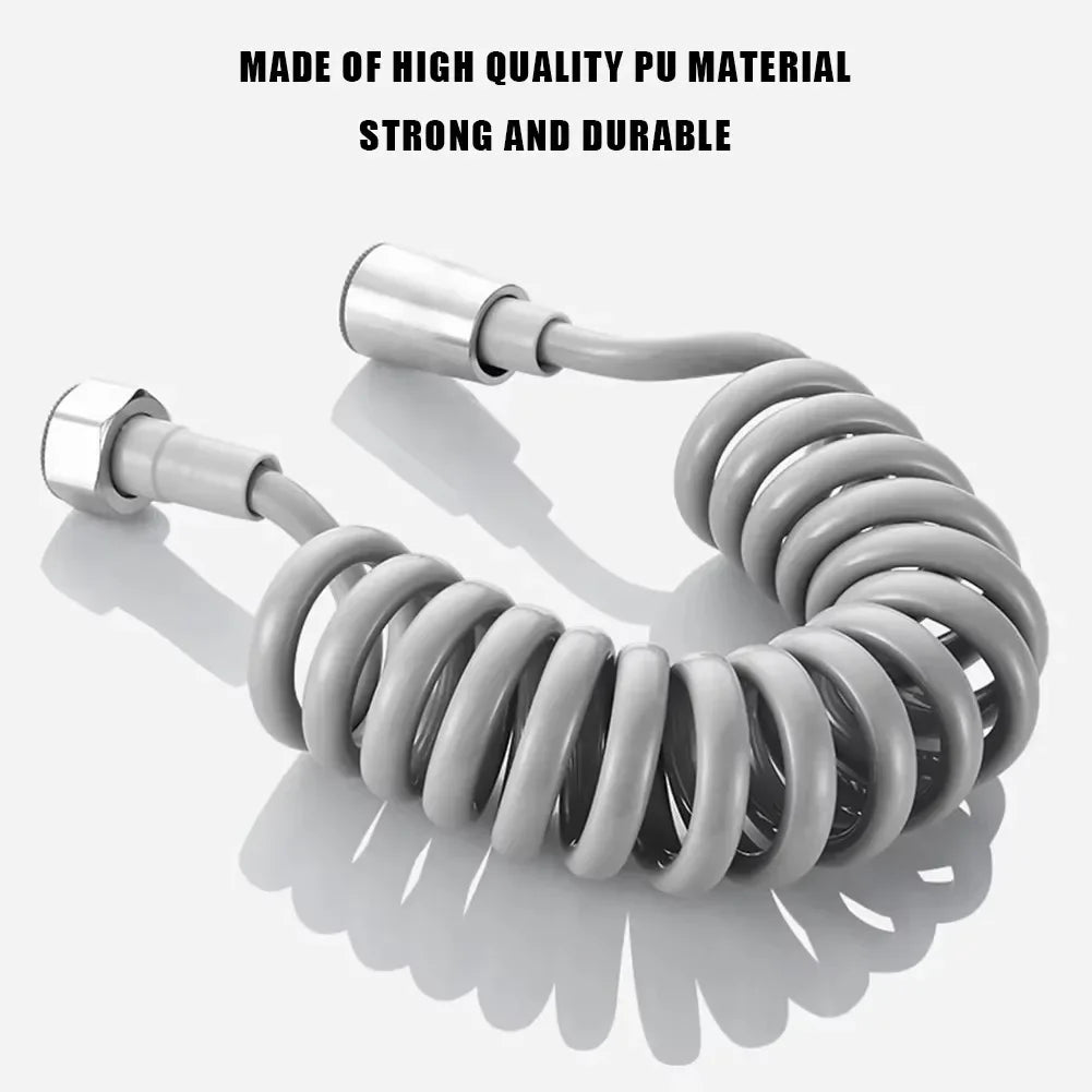 2m 3m 5m Spring Shower Hose Meters Water Plumbing Hose Plastic Bathroom Water Toilet Bidet Sprayer Telephone Line soft Hoses