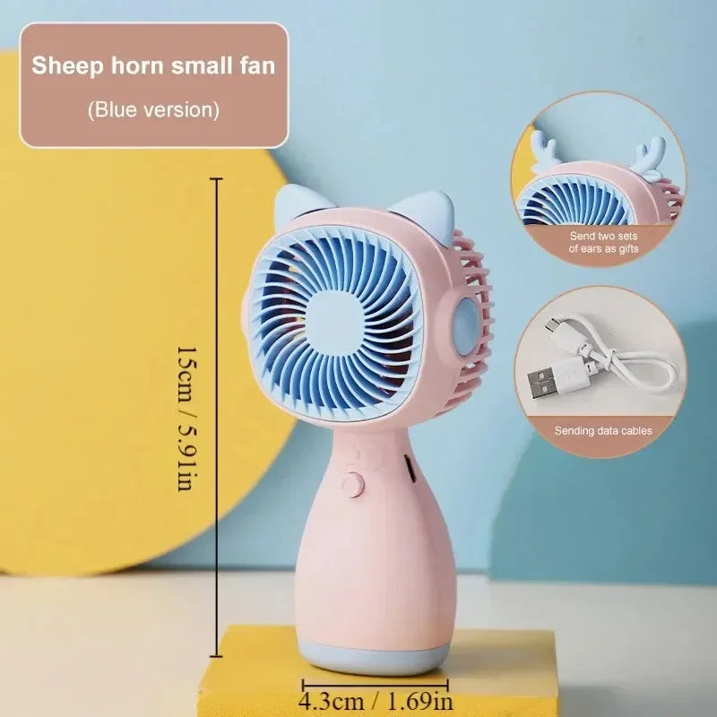 Mini Portable Fan Handheld Electric Fan for Home Outdoor Travel Camping Air Cooler Handheld Small Pocket Portable small Fan 1pcs