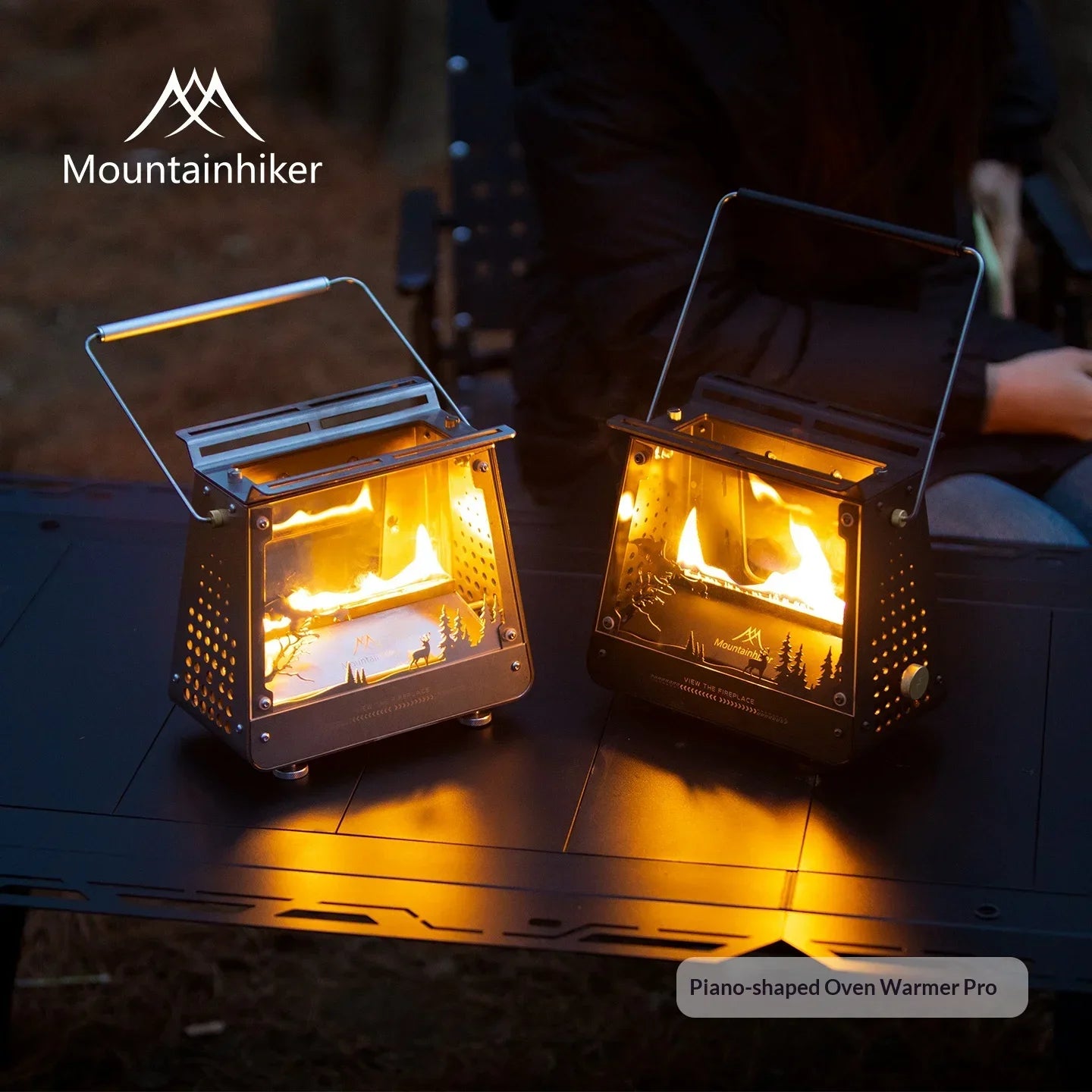 MOUNTAINHIKER Portable Oil Stove for Outdoor Cooking BBQ Tent Fire Pits Heating and Flame Heating with Handheld Stove