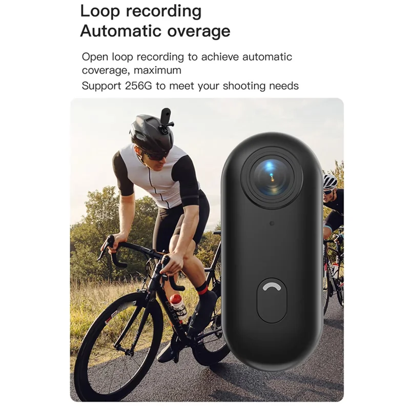 3CGRO-Action Camera 1080P Wifi Sports Camera 120° Wide Angle Lens Waterproof Case With Magnetic Lanyard Back Clip
