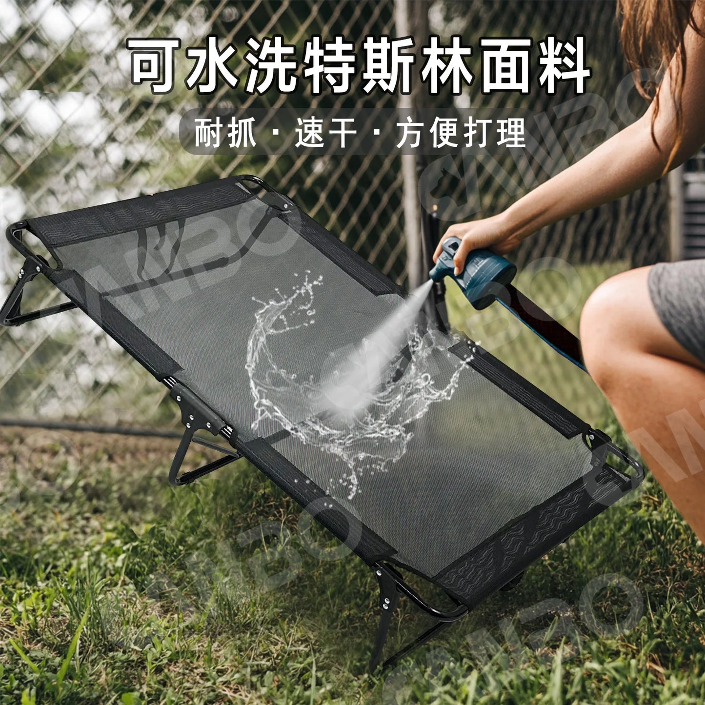 Four Seasons Universal Free Installation Elevated Teslin Breathable Dog Bed Off the Ground Foldable Pet Marching Beds Pet Gift