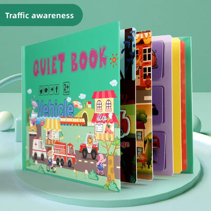 Quiet Book Magic Sticker Toy Baby Educational Montessori Early Education Children Enlightenment Cognitive Material Package