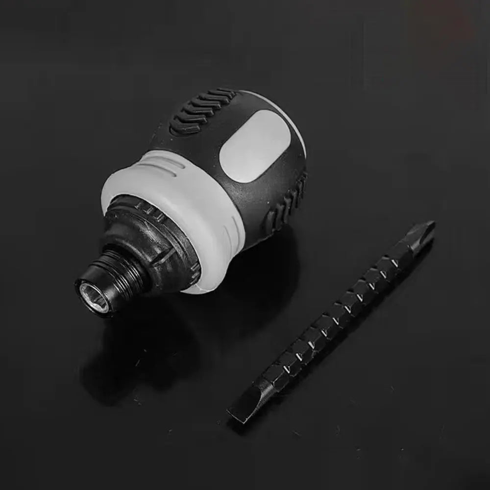 Ratchet Screwdriver Set Short Handle Cross Groove Drill Head Telescopic Detachable Steel Screw Driver Repair Hand Tools