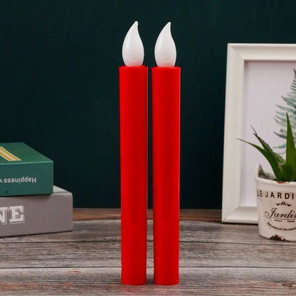 Creative LED Flameless Candles Lights Wedding Birthday Party Simulation Candles Lamp Long Electric Flickering Candlesticks