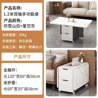 Italian Folding Coffee Table With Storage Removable Modern Neutral Coffee Table Premium Beauty Mesa De Centro Home Furniture