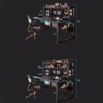 Storage Desktop Gaming Table European Wooden Computer Desks Home Office Furniture Student Writing Desk Integrated Desk Bookshelf